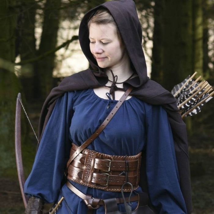 Chaperon médiéval Oswell, brun