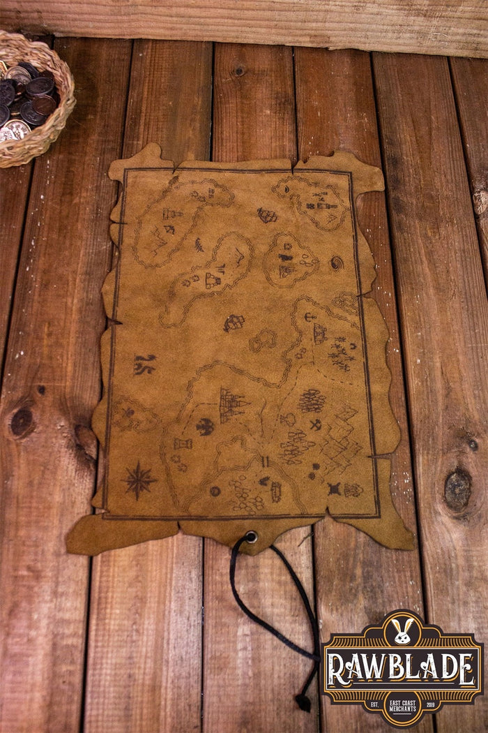 Explorer Karte aus Spaltleder