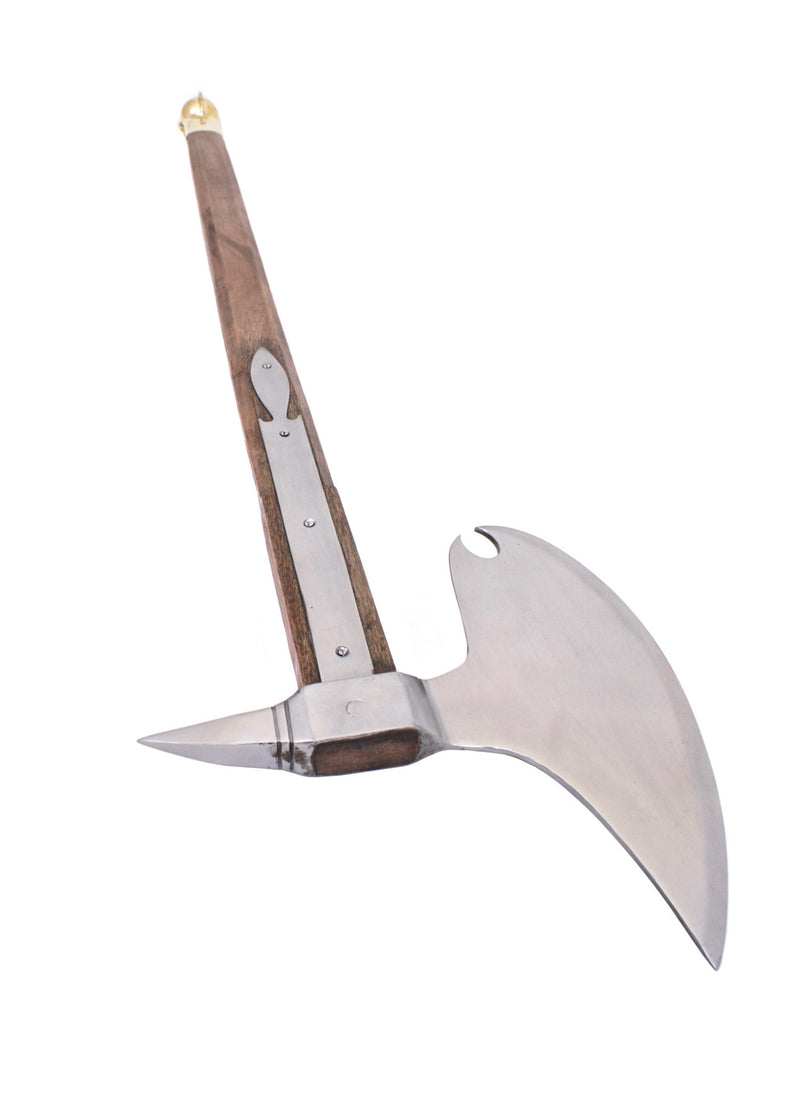 Topór bojowy piechoty XV wieku, półostry