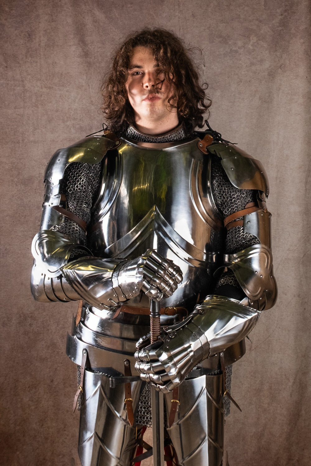 Vollständiger gotischer Kürass, 1,2 mm