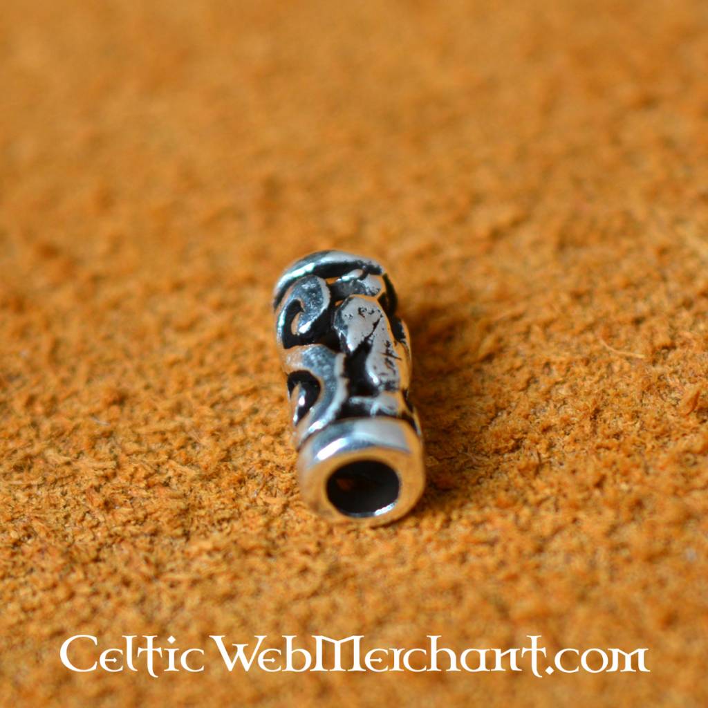 Kleine Keltische baardkraal, sterling zilver