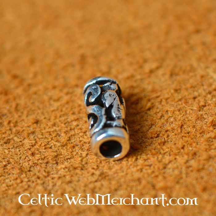 Kleine Keltische baardkraal, sterling zilver