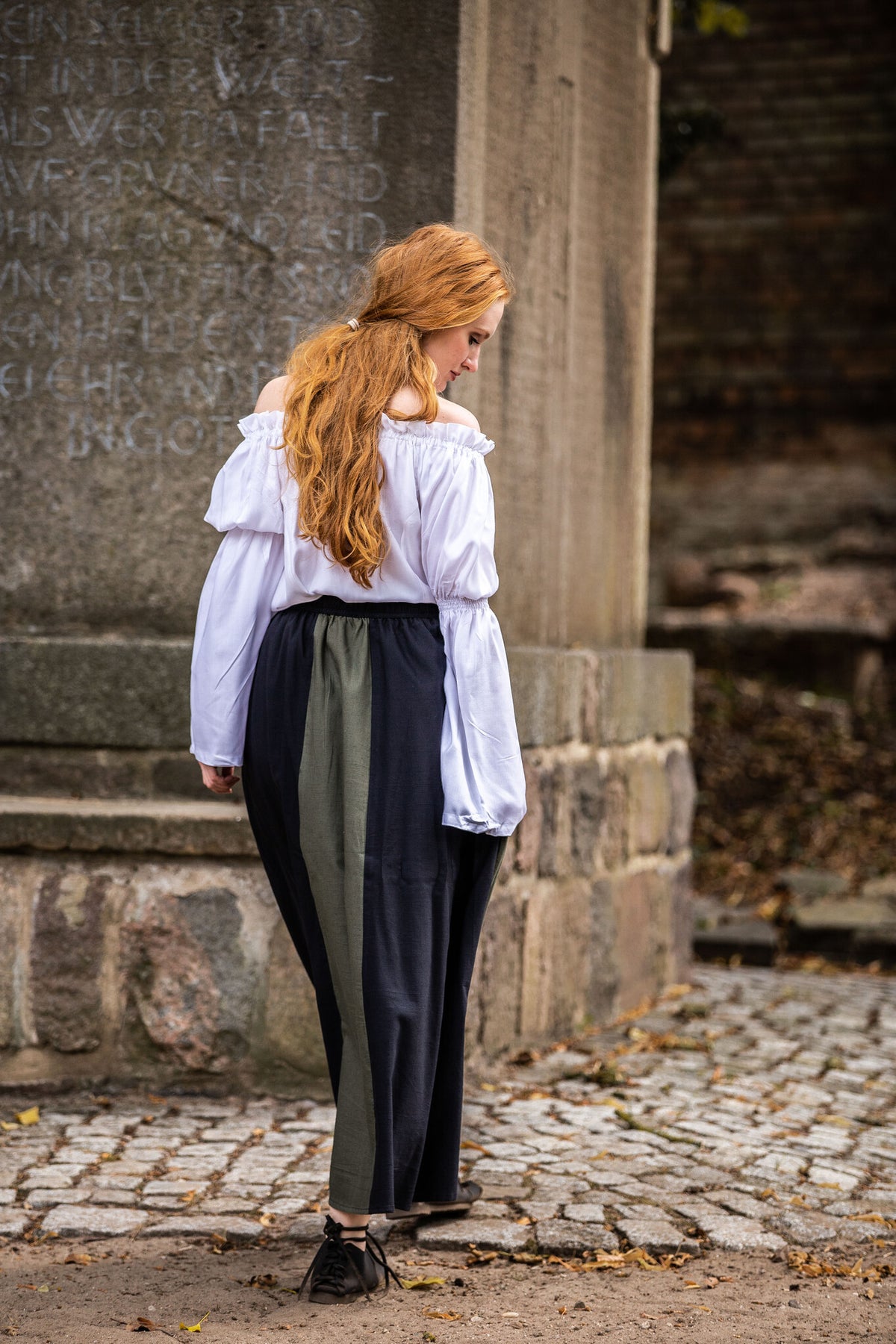 Skirt Inge, black-green