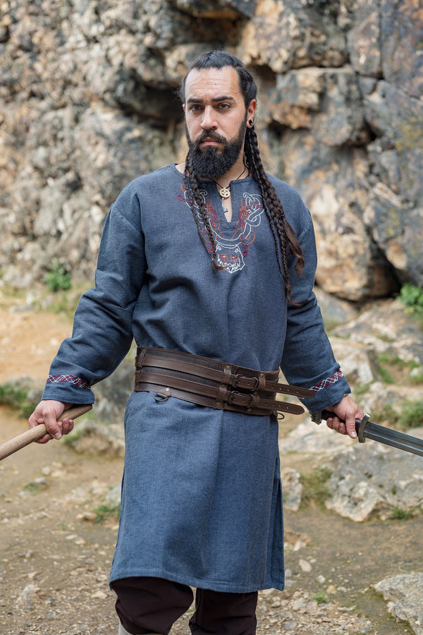 Germanic tunic Ulfhednar, blue