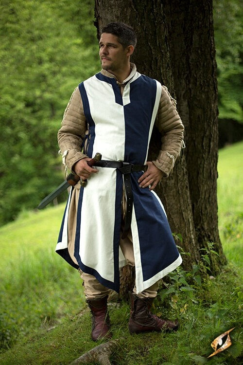 Wapenrok Geoffrey, blauw-wit