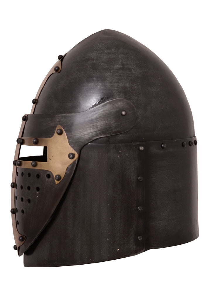Casque Sugarloaf, avec visière articulée et finition antique, 1,6 mm