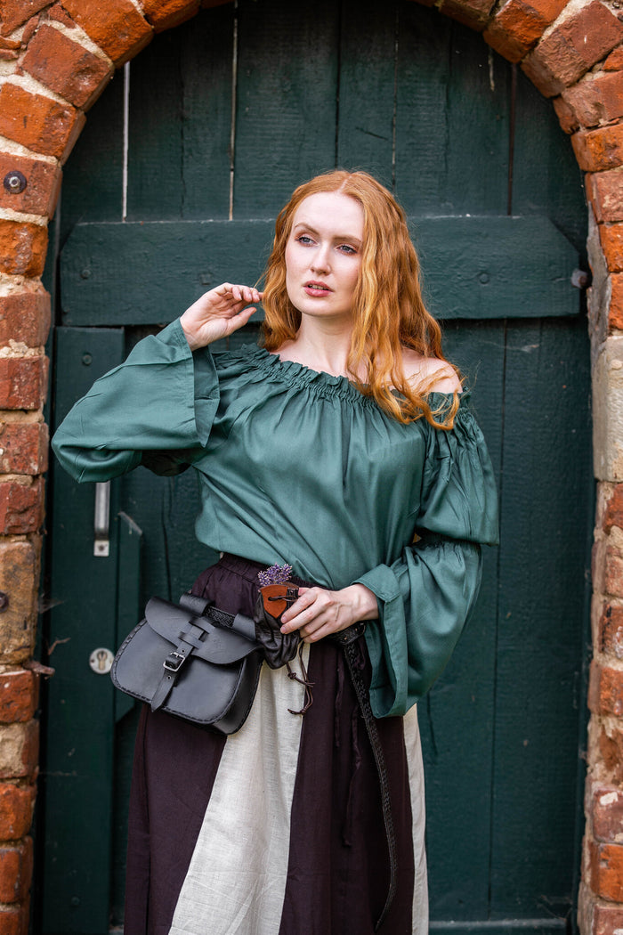 Blusa renacentista, verde