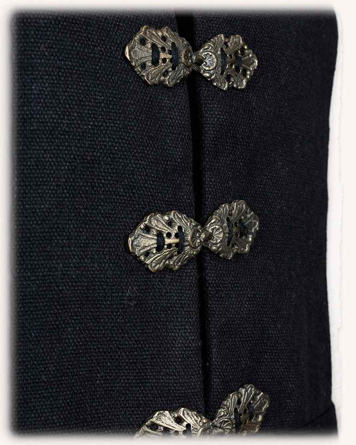 Renaissance Doublet Tudor, zwart