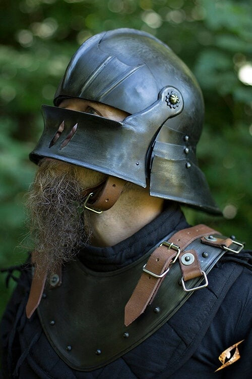 Gorget Warrior, patiniert, 1 mm