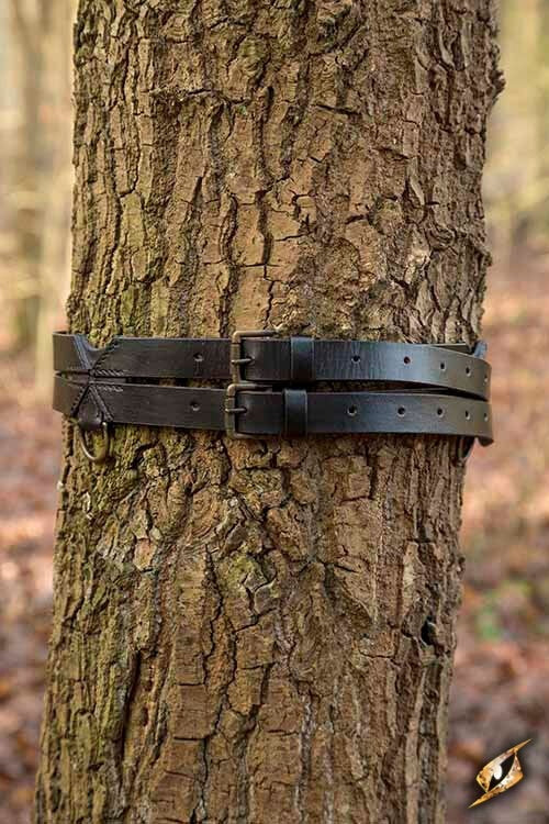 Ceinture Twin X, noire, 110 cm