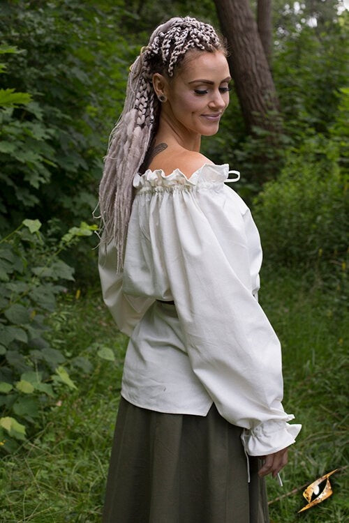 Piratenblouse Reid, wit