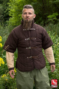 RFB gambeson met korte mouwen, bruin