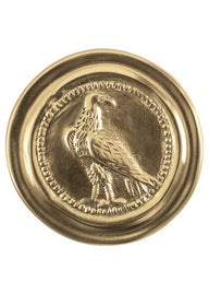 Romeinse phalera kleine adelaar goudkleurig