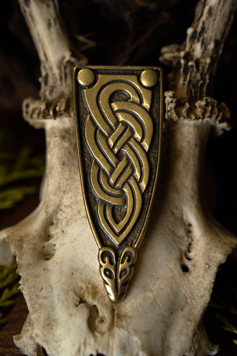 Viking belt end Borre animal