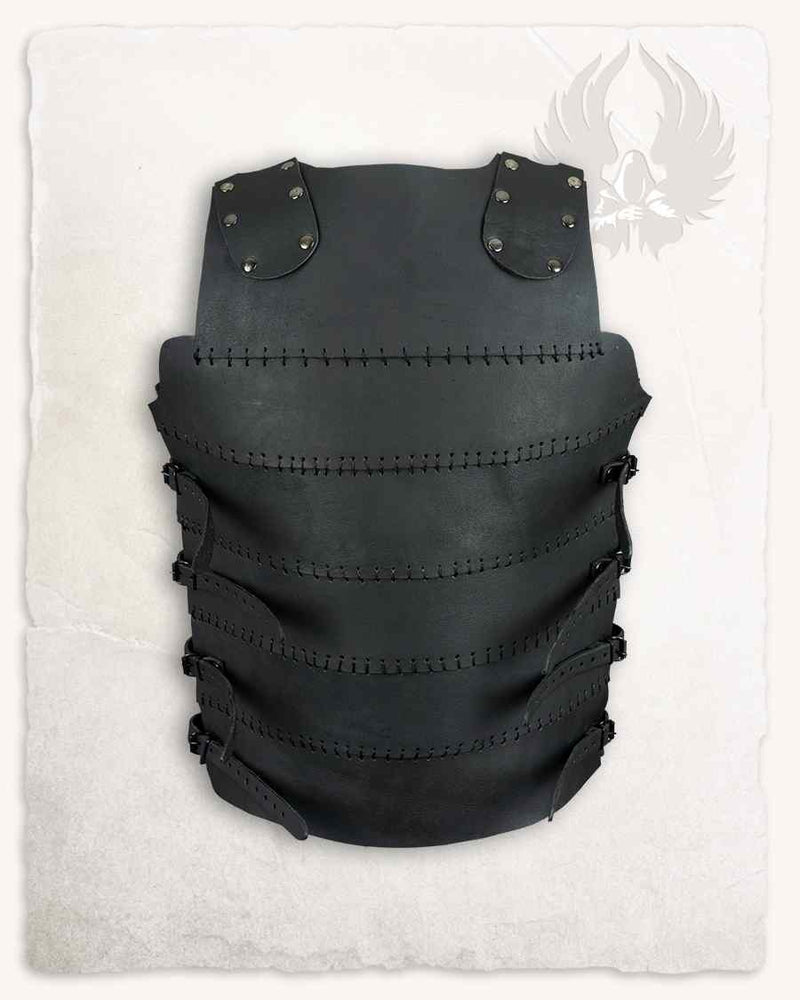 Leather cuirass Erend, black