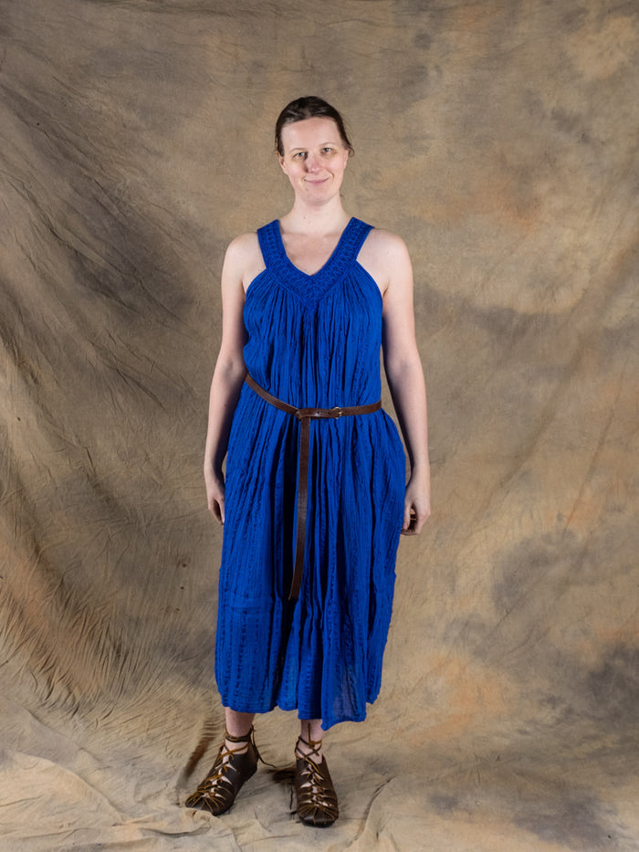 Gudinneklänning Hera, blå