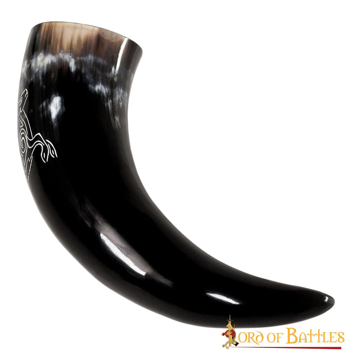 Engraved drinking horn Cernunnos, 300-500 ml
