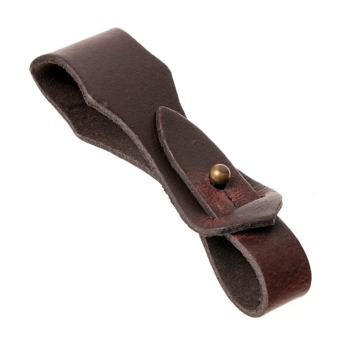 Leren bierpulhouder, bruin