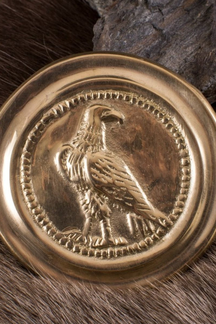 Roman phalera small eagle gold color