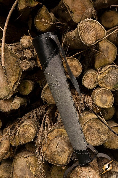 Faretra arciere grigio-nero