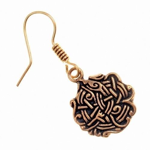 Viking csomó fülbevaló, bronz