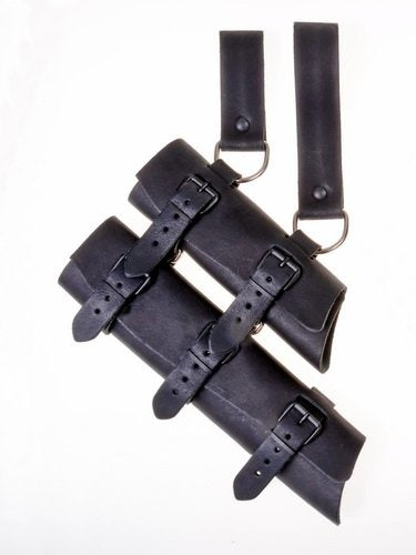 Luxurious sword & dagger holder, black
