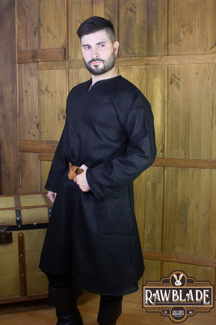 Tunique William en lin – noire