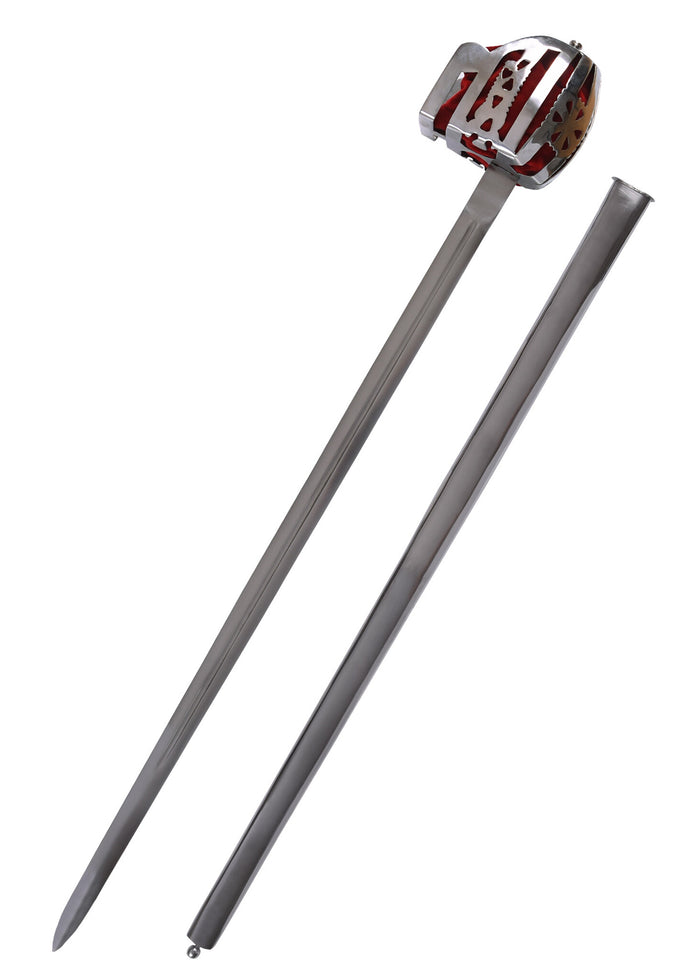 Broadsword cu coș Culloden, coș Glasgow, semi-ascuțit