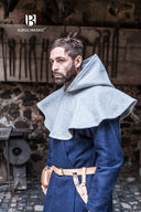 Kaptur (kaproen) Cucullus, szary, mieszanka wełny