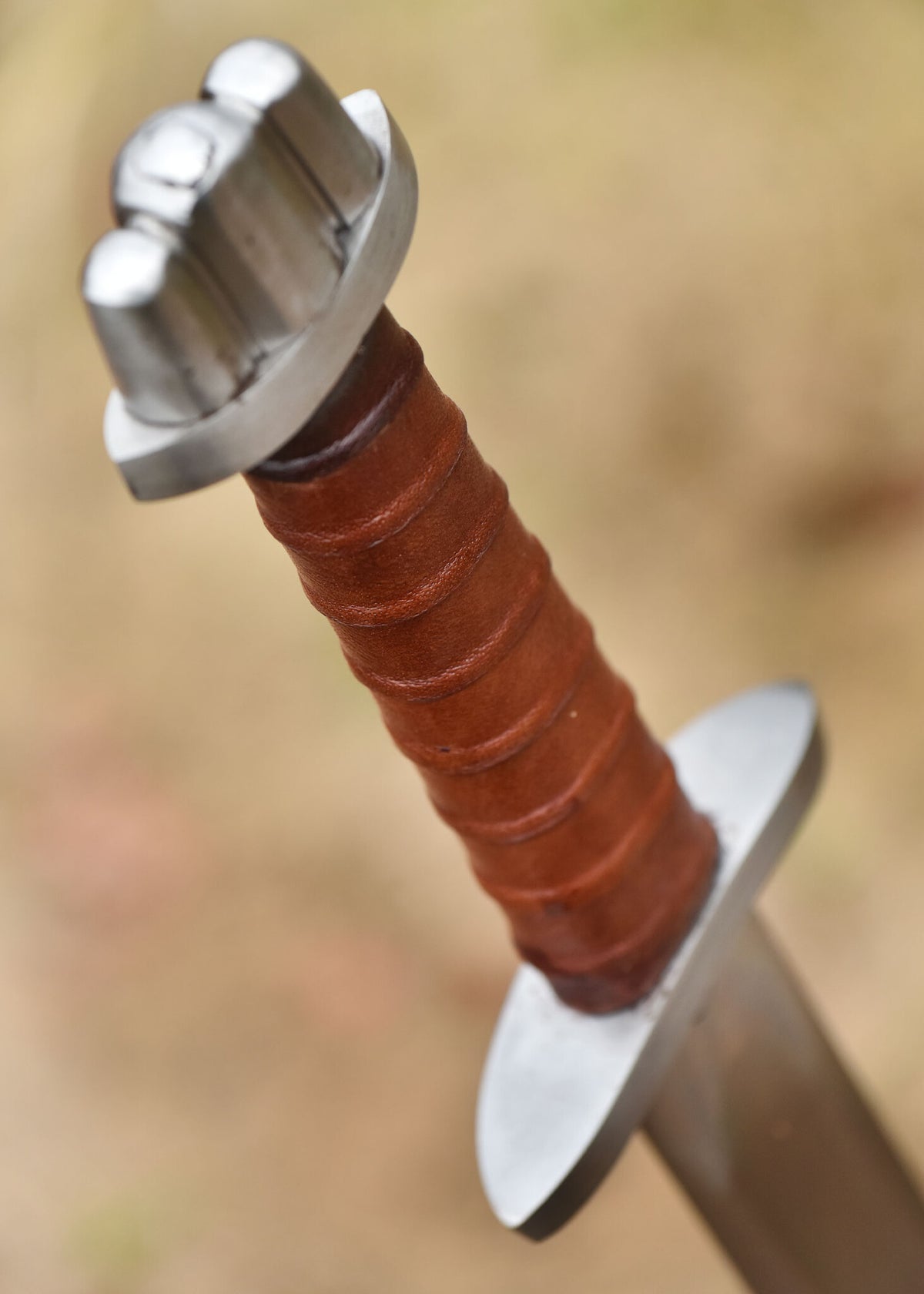 Épée viking à pommeau lobé, courte, émoussée (battle-ready)