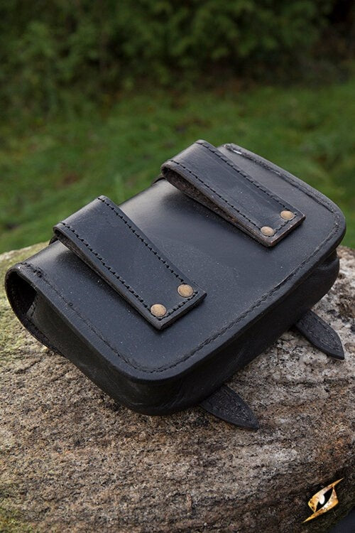 Leather belt bag Niccola, black