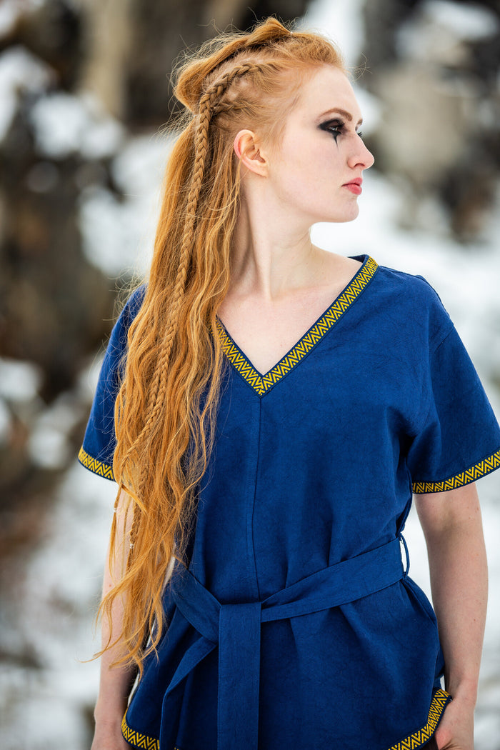 Valkyrie-tunika Brynhild, blå