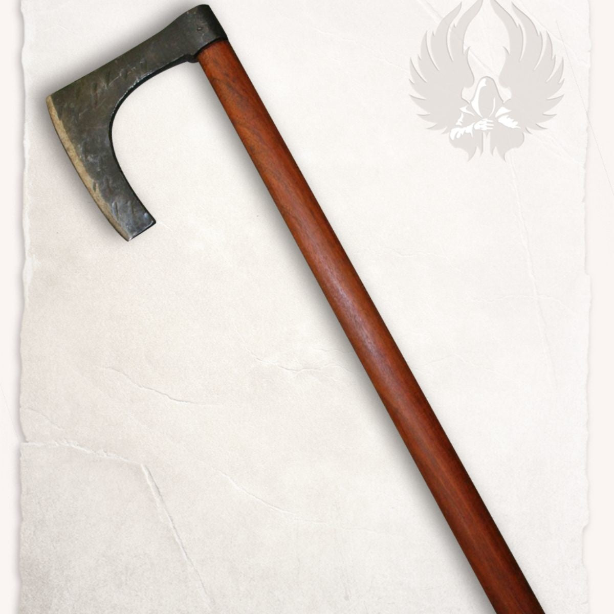 Viking bearded axe, battle-ready, type C, blunt (battle-ready)