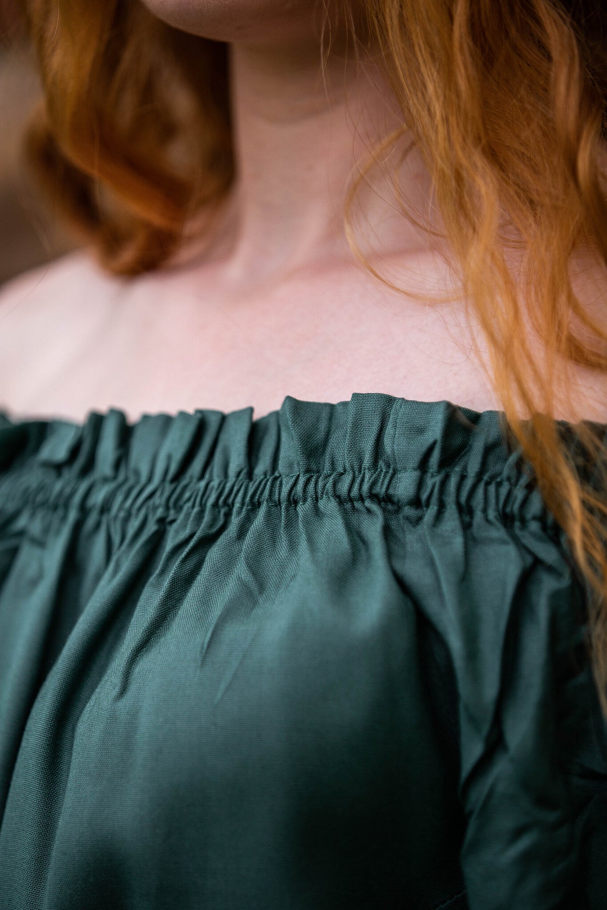 Bluzka renesansowa, zielona