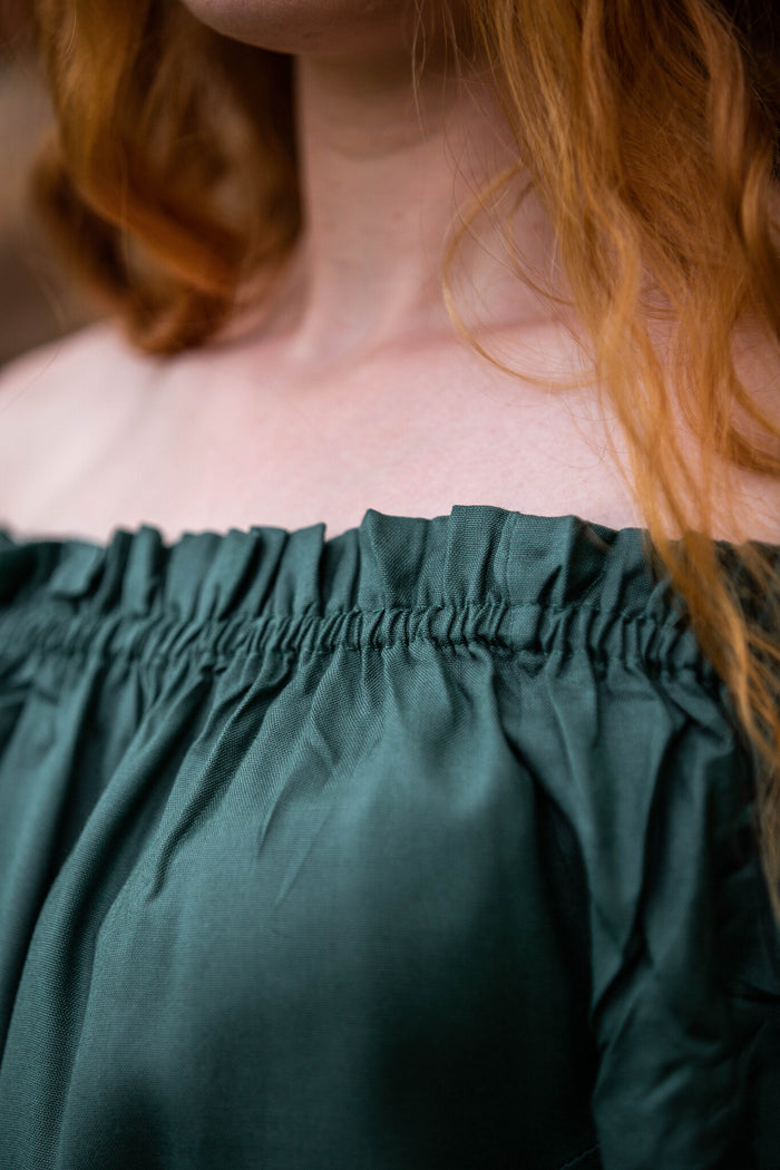 Bluzka renesansowa, zielona