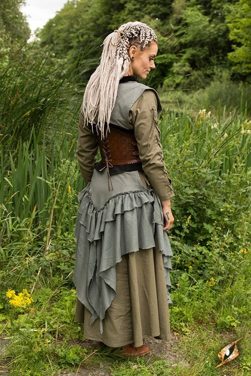 Corsetto in cuoio Margot, marrone