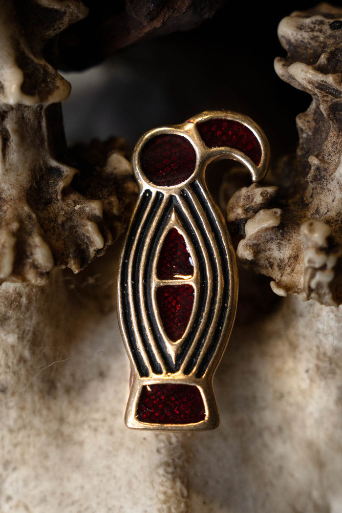 Fibule d'oiseau allaman, bronze