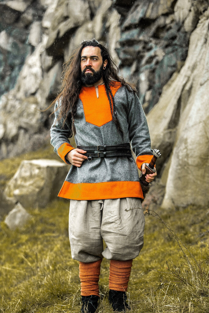 Doppelter Wikinger Gürtel Floki, schwarz