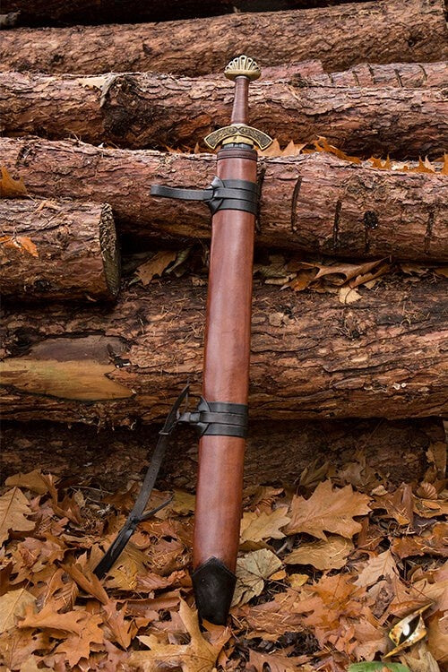 LARP zobena maksts, M, labā, brūna