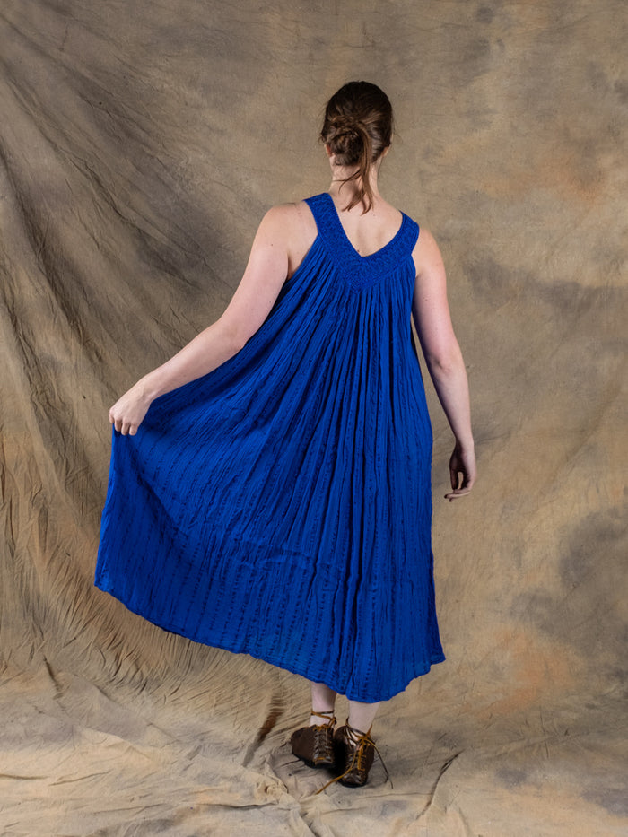 Gudinneklänning Hera, blå