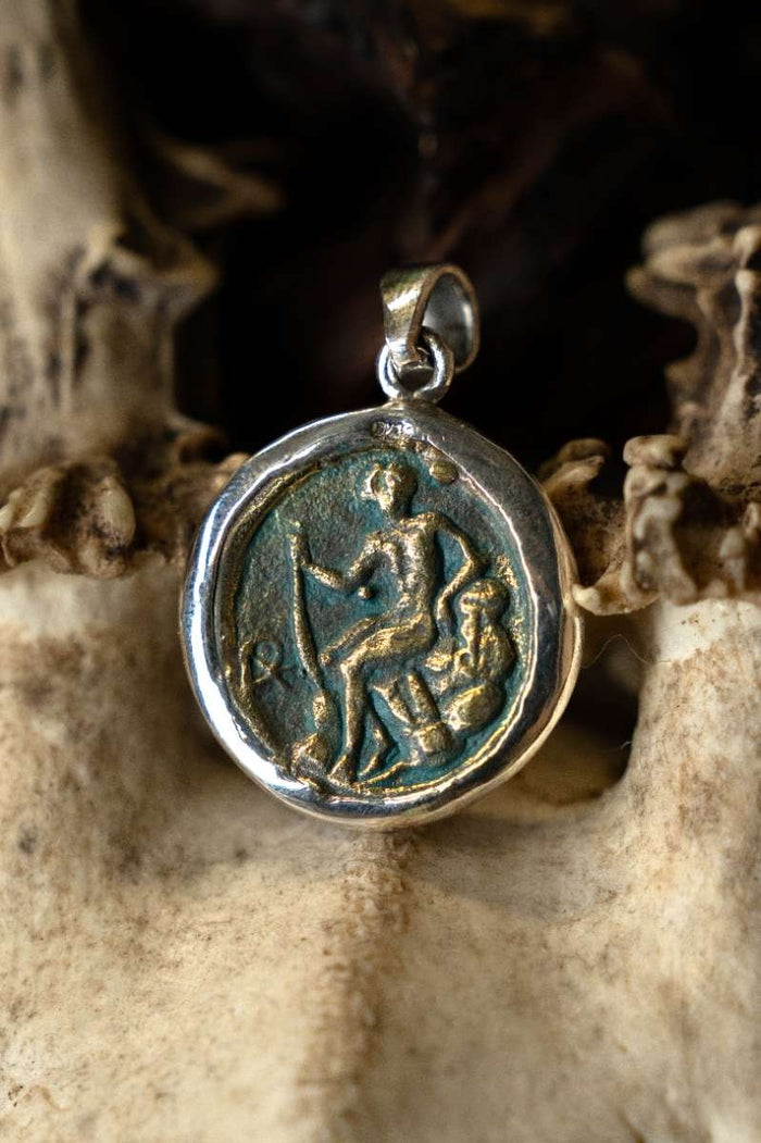 Munthanger Zeus, sterling zilver