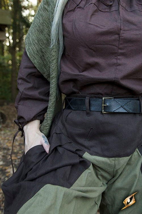 Pantalon Renaissance Raphael, brun-vert