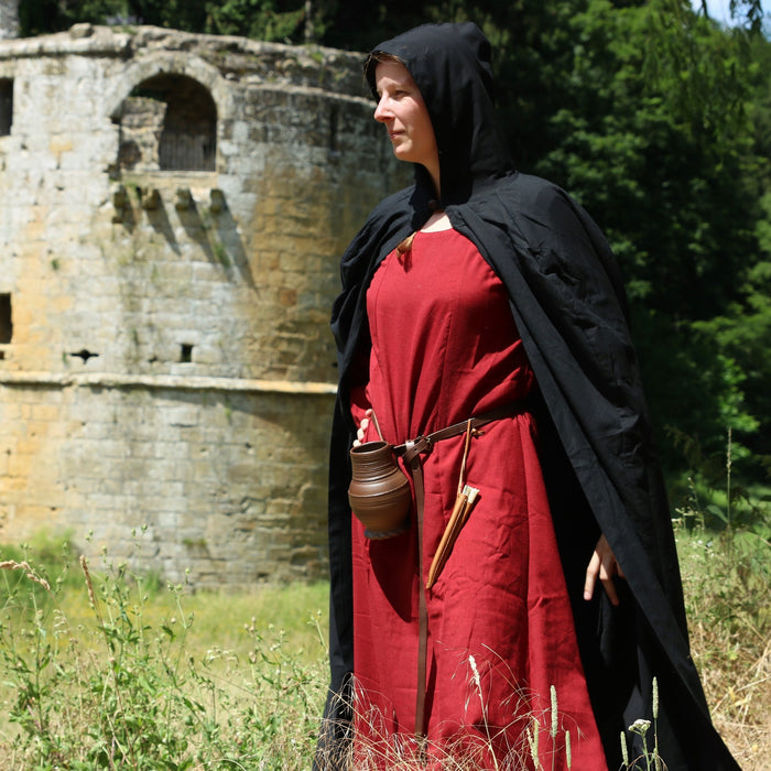 Bomullsmantel, svart