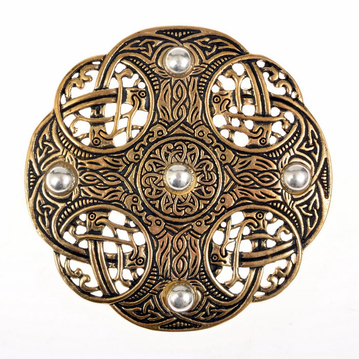 Angelsaksische fibula, Galloway-schat, verzilverd brons
