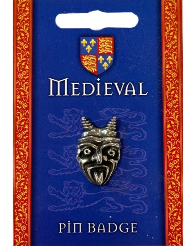 Middeleeuws insigne gargouille, tin