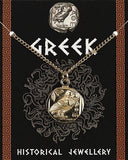 Griekse munthanger Athena, verguld tin