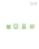 Viking glass bead Gotland, light green, 10 pieces