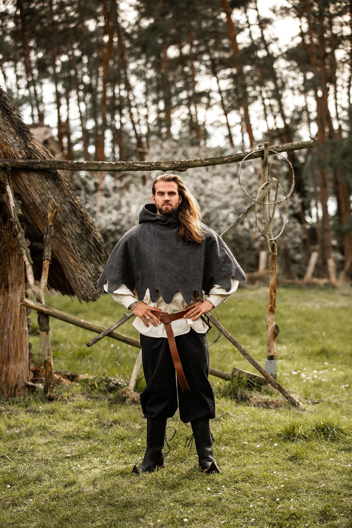 Wollen kaproen, grijs