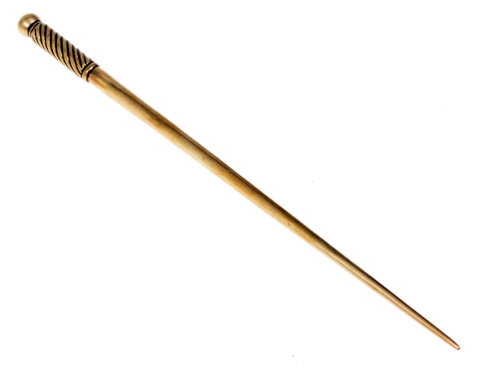 Ago per capelli medievale, XIII secolo, bronzo