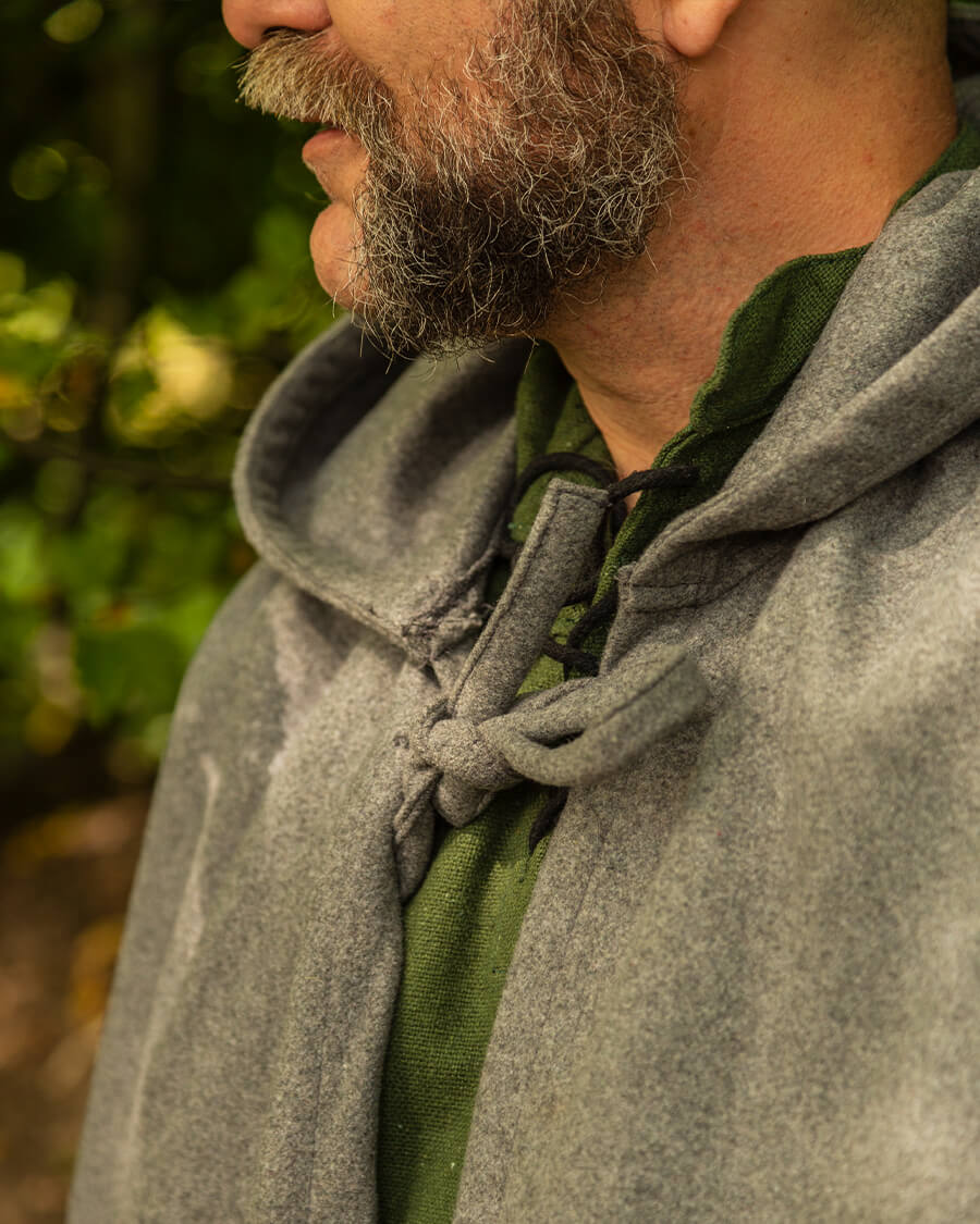 Mantel Harun, Wollmix, oliv